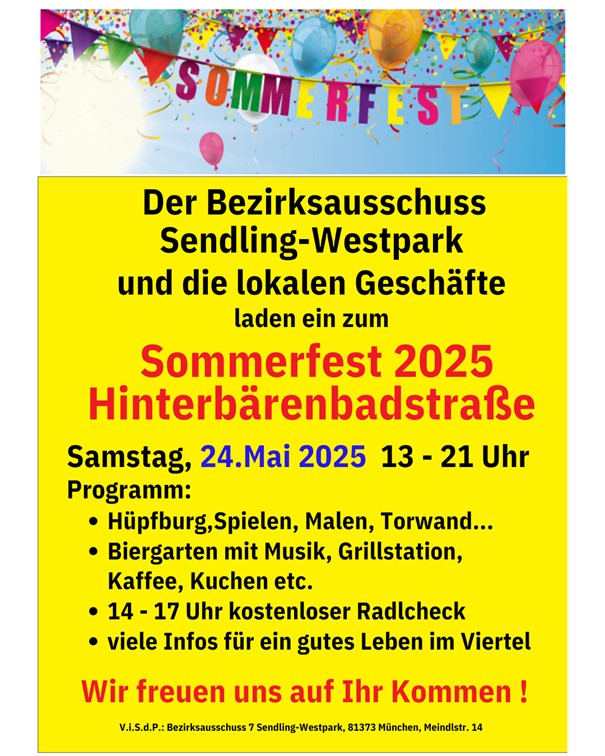 Sommerfest BA07 Sendling-Westpark
