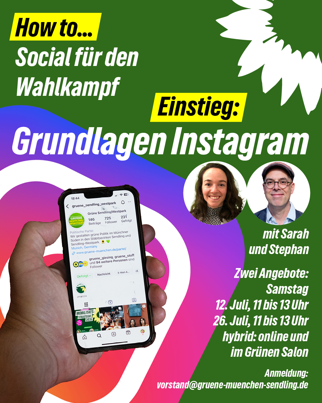 Social Media Workshop im OV Sendling