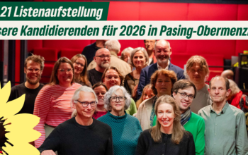 Grüne Kandidierende für den Bezirksausschuss 21 nach der Aufstellungsversammlung