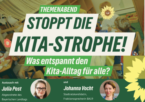 Stoppt die KitaStrophe – mit Julia Post und Johanna Vocht. Foto: A. Mehrens