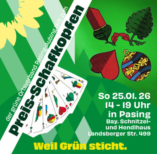 Grünes Preis-Schafkopfen im Westen