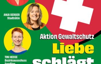 Aktion Infostand Valentinstag Liebe schlägt nicht