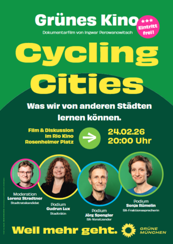 Grünes Kino: Cycling Cities am 24.2.26 im Rio-Kino