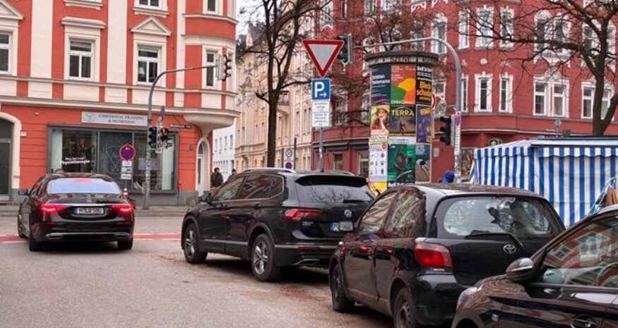 Kreuzung Humboldt-/Ecke Oefelestraße