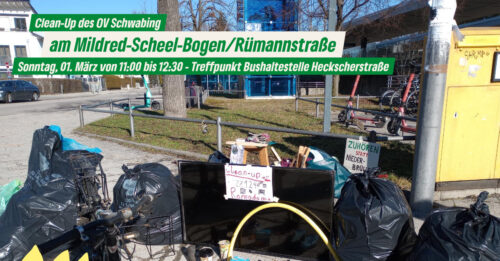 Clean-Up am Mildred-Scheel-Bogen/Rümannstraße (BA4)