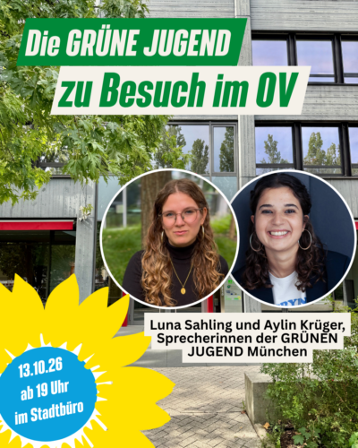 OV Sitzung im Oktober: Die GRÜNE JUGEND zu Besuch im OV Au-Haidhausen